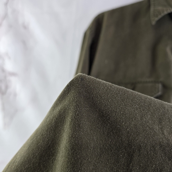 St Johns Bay Shirt Mens Medium Brown Long Sleeve Button Lightweight Bay Twill - Picture 8 of 15